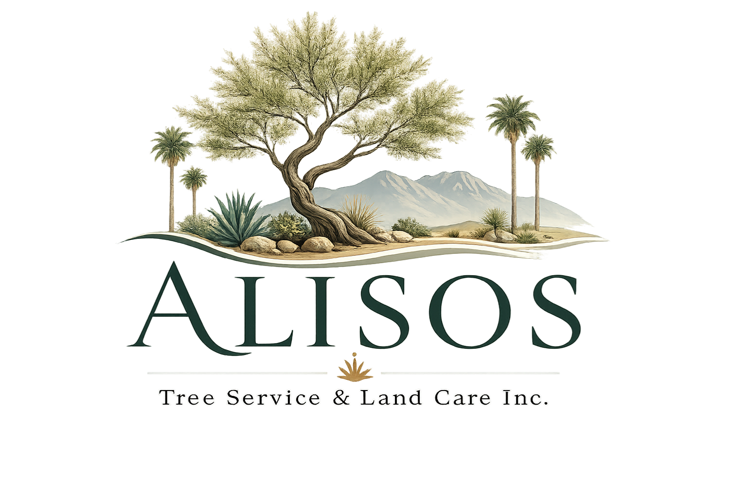 Alisos Tree Service & Land Care Inc. desert tree logo